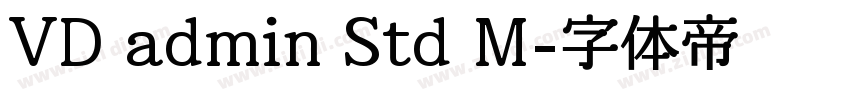 VD admin Std M字体转换